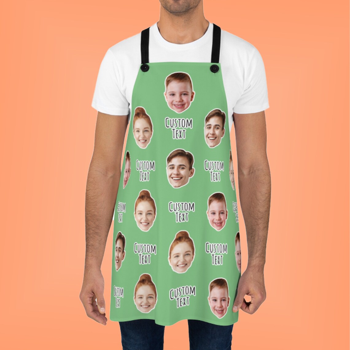 Personalized Face Apron Custom Photo Apron Funny Face Etsy