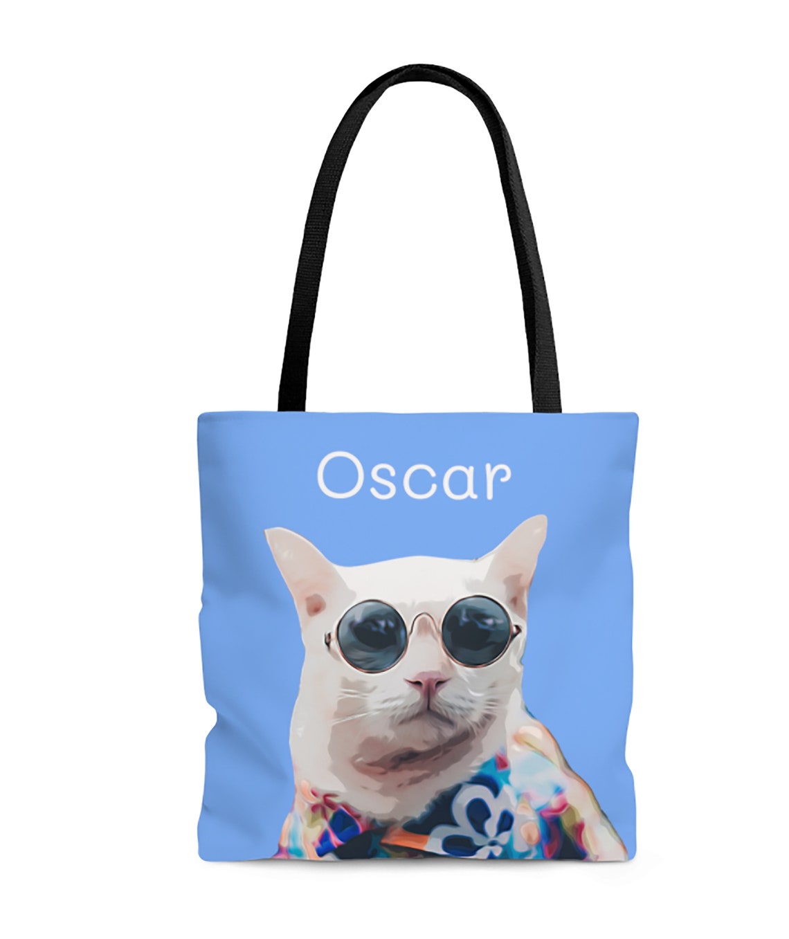 Custom Dog Photo Tote Bag Pet Picture Tote Bag With Name Pet Etsy