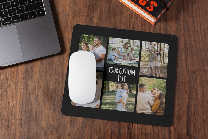 Custom Photo Mouse Pad Photo Collage Mouse Pad Personalized Etsy