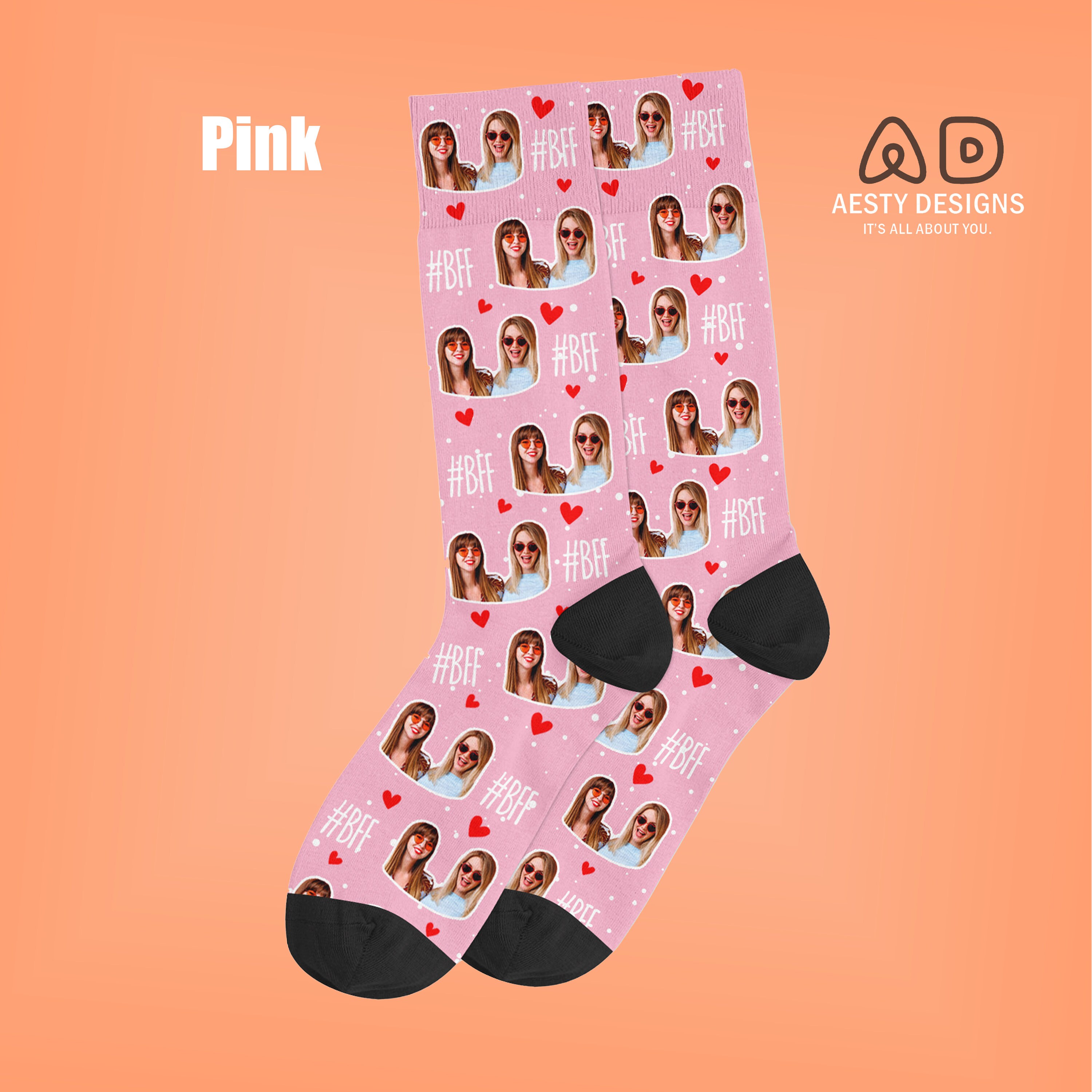 Best Friend Forever Socks Custom Photo Socks BFF Photo Etsy