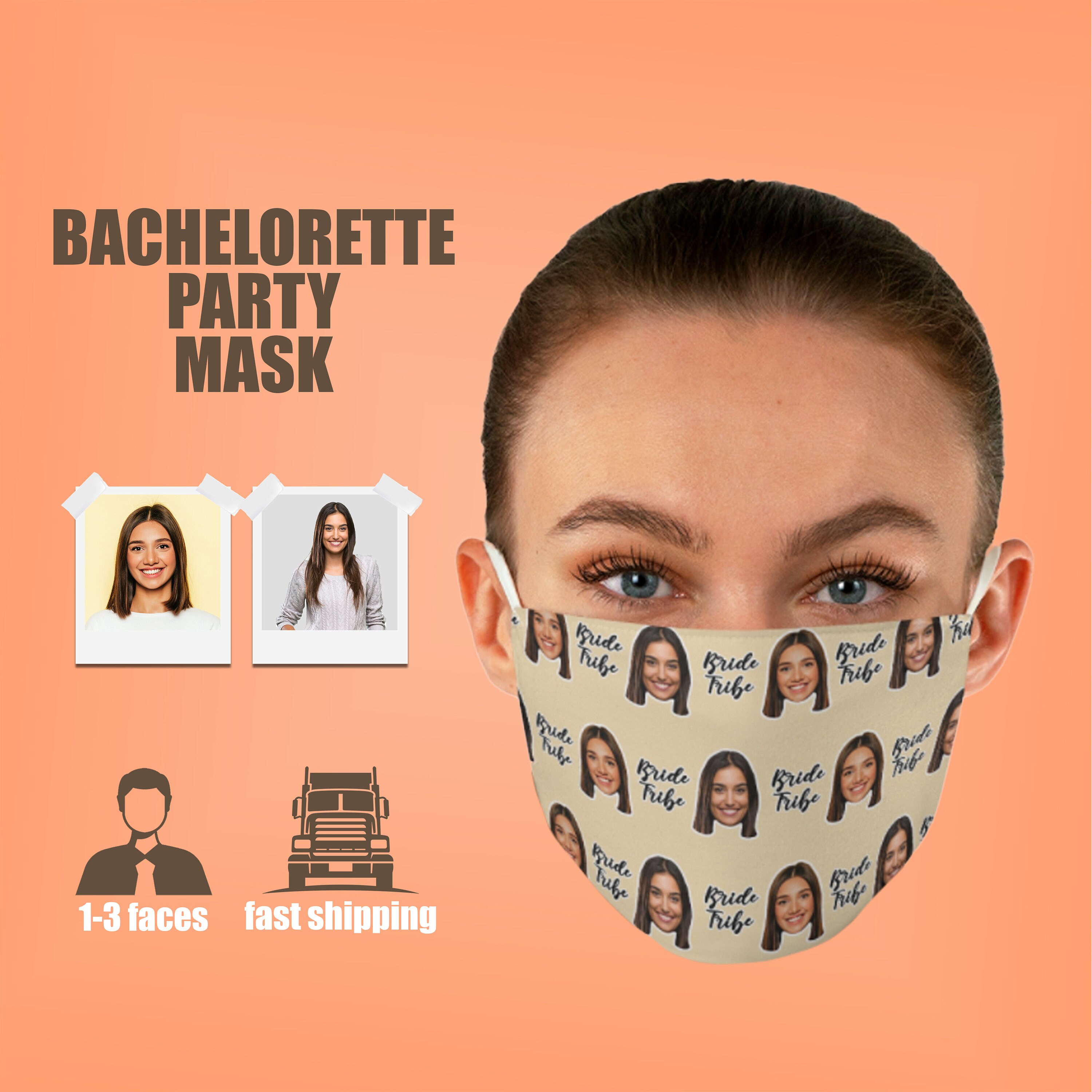 Custom Face Mask Personalized Picture Mask Photo Mask Etsy