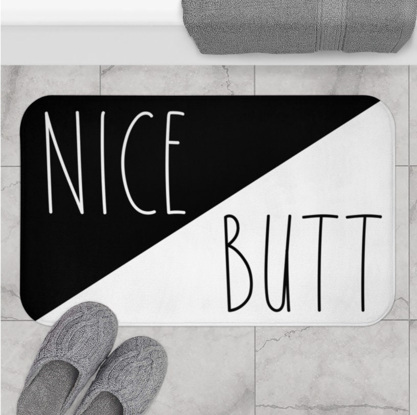 Custom Text Bath Mat Funny Bath Rug Personalized Bath Mat Etsy UK