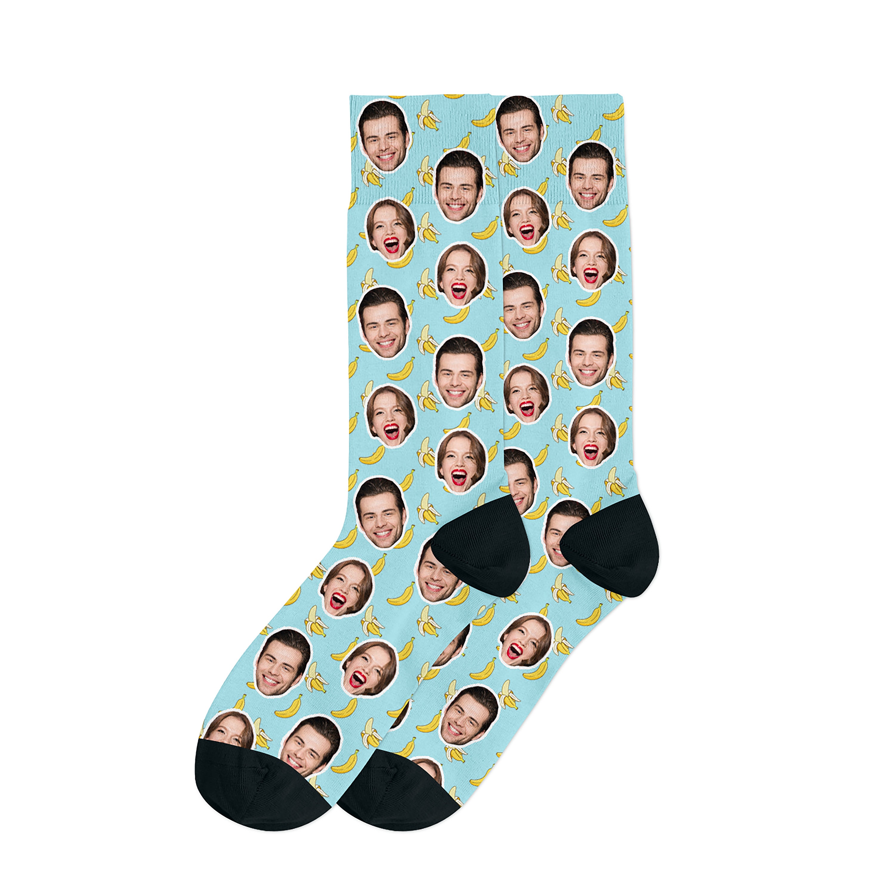 Banana Socks Custom Photo Socks Face Socks Photo Socks | Etsy