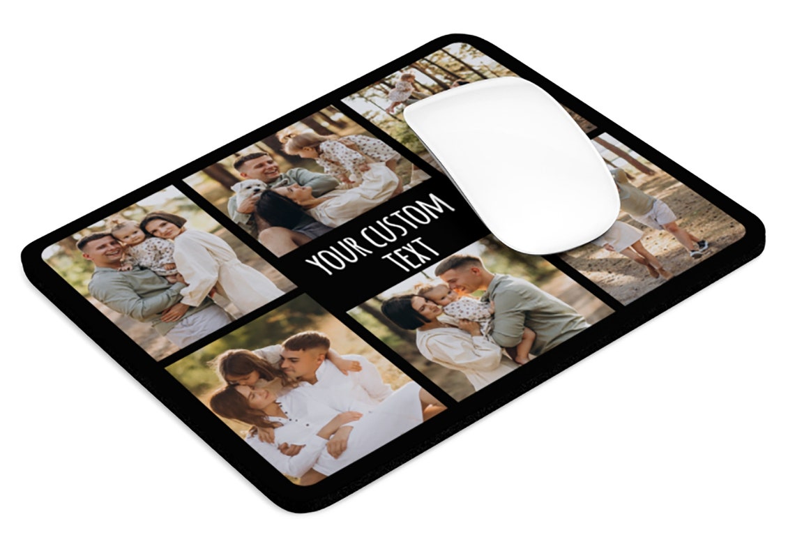 Photo Collage Mousepad Photo Mousepad Custom Mousepad Etsy