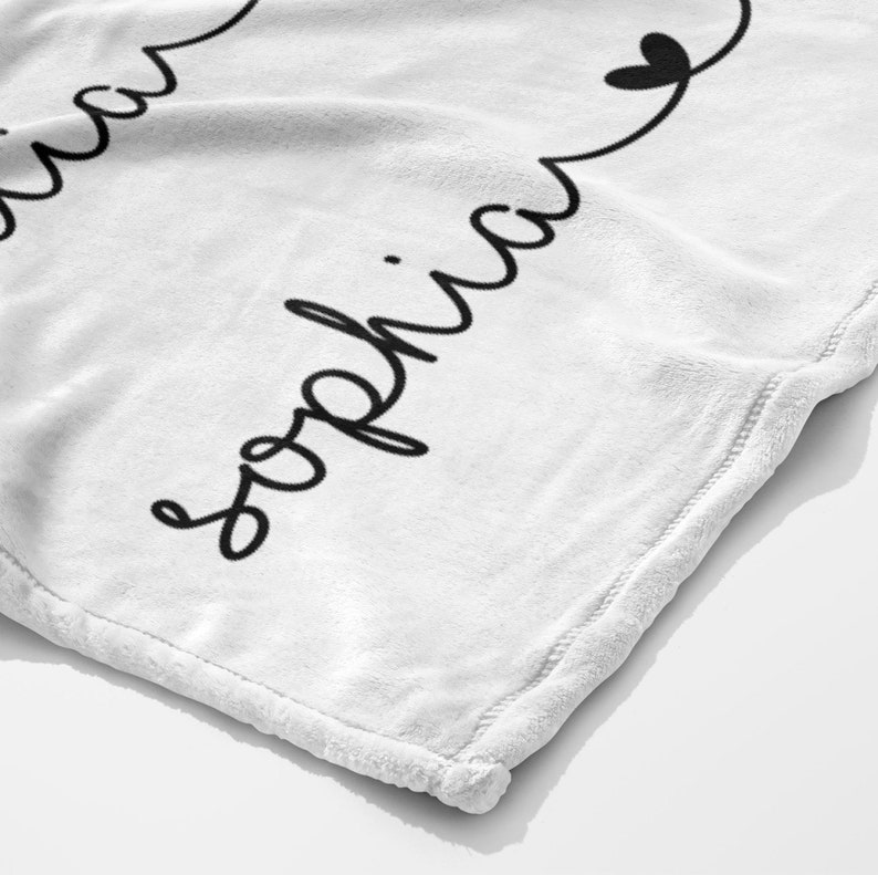 Benutzerdefinierte Oma Gartendecke, personalisierte Geburtsblumendecke mit den Namen der Enkelkinder, Oma-Muttertag, Weihnachtsgeschenk, spezielles Andenken Bild 3