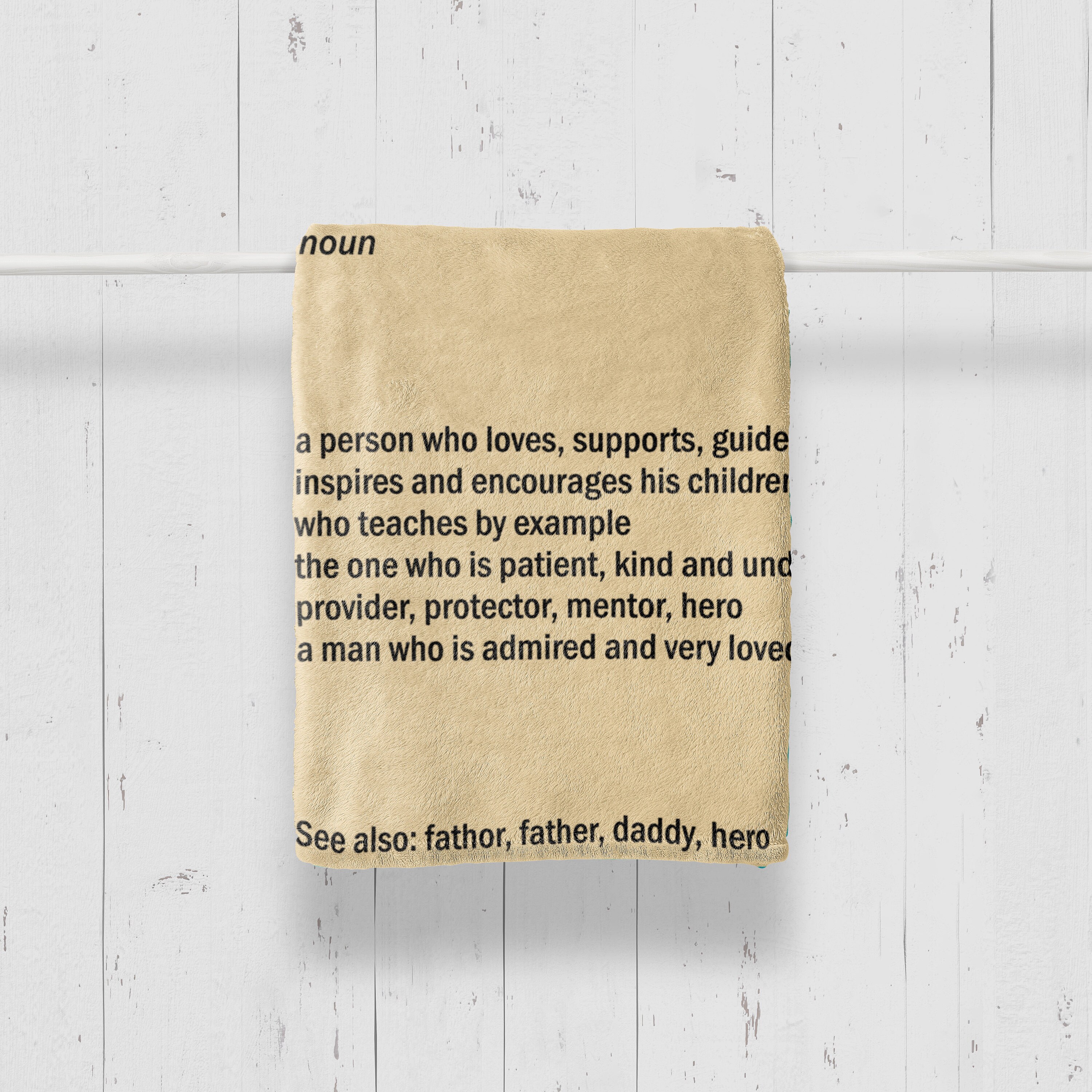 Dad Definition Blanket Dad Noun Blanket Fathers Day Etsy