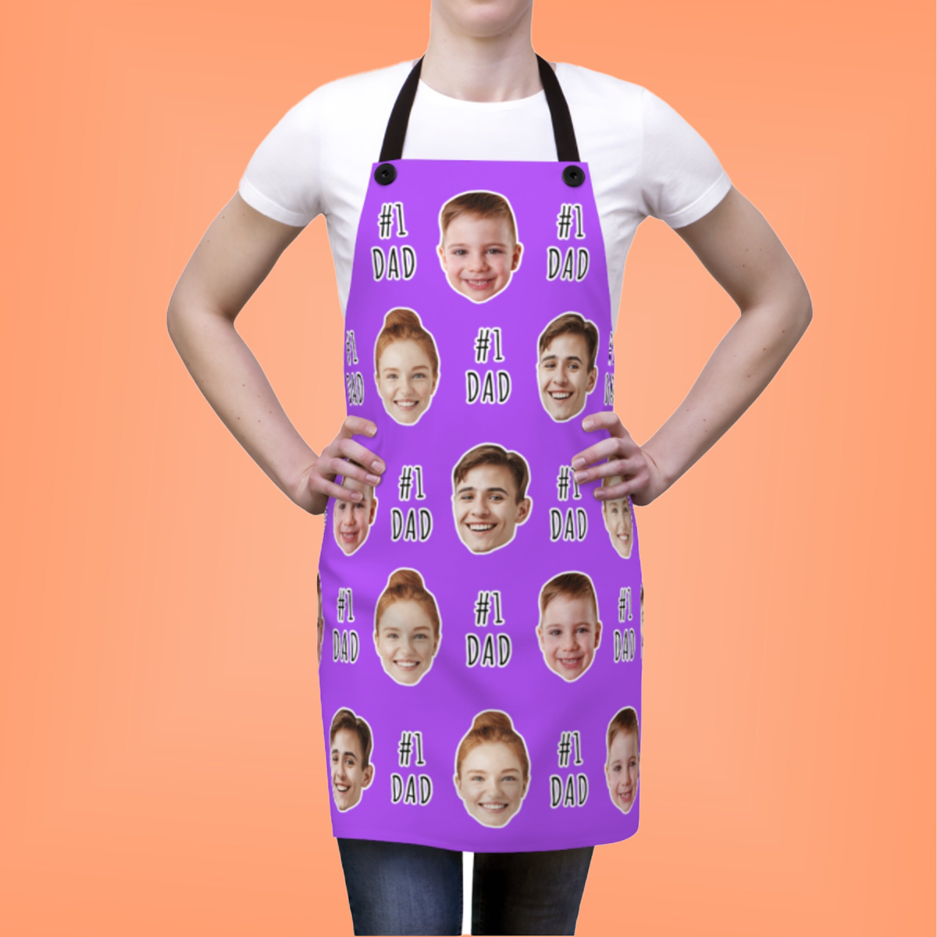 Personalized Face Apron Custom Photo Apron Funny Face Etsy