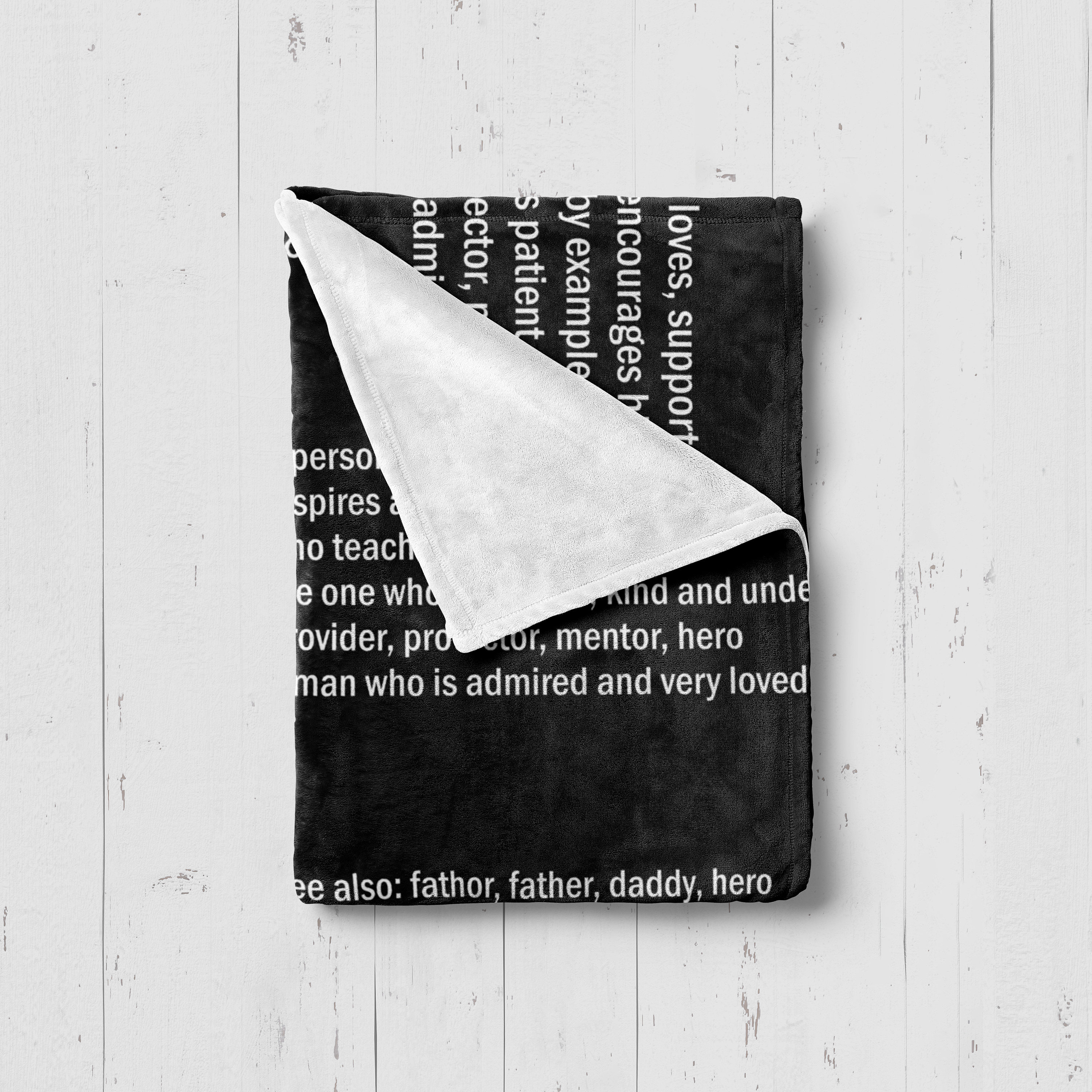 Dad Definition Blanket Dad Noun Blanket Fathers Day Etsy