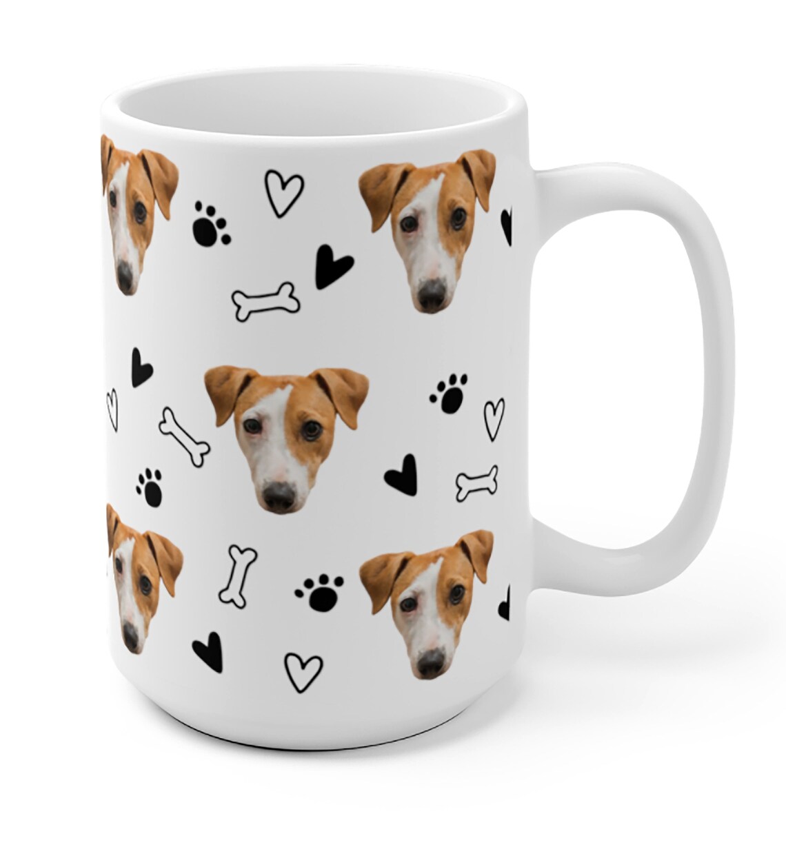 Custom Dog Face Mug Personalized Dog Coffee Cup Pet Photo Etsy