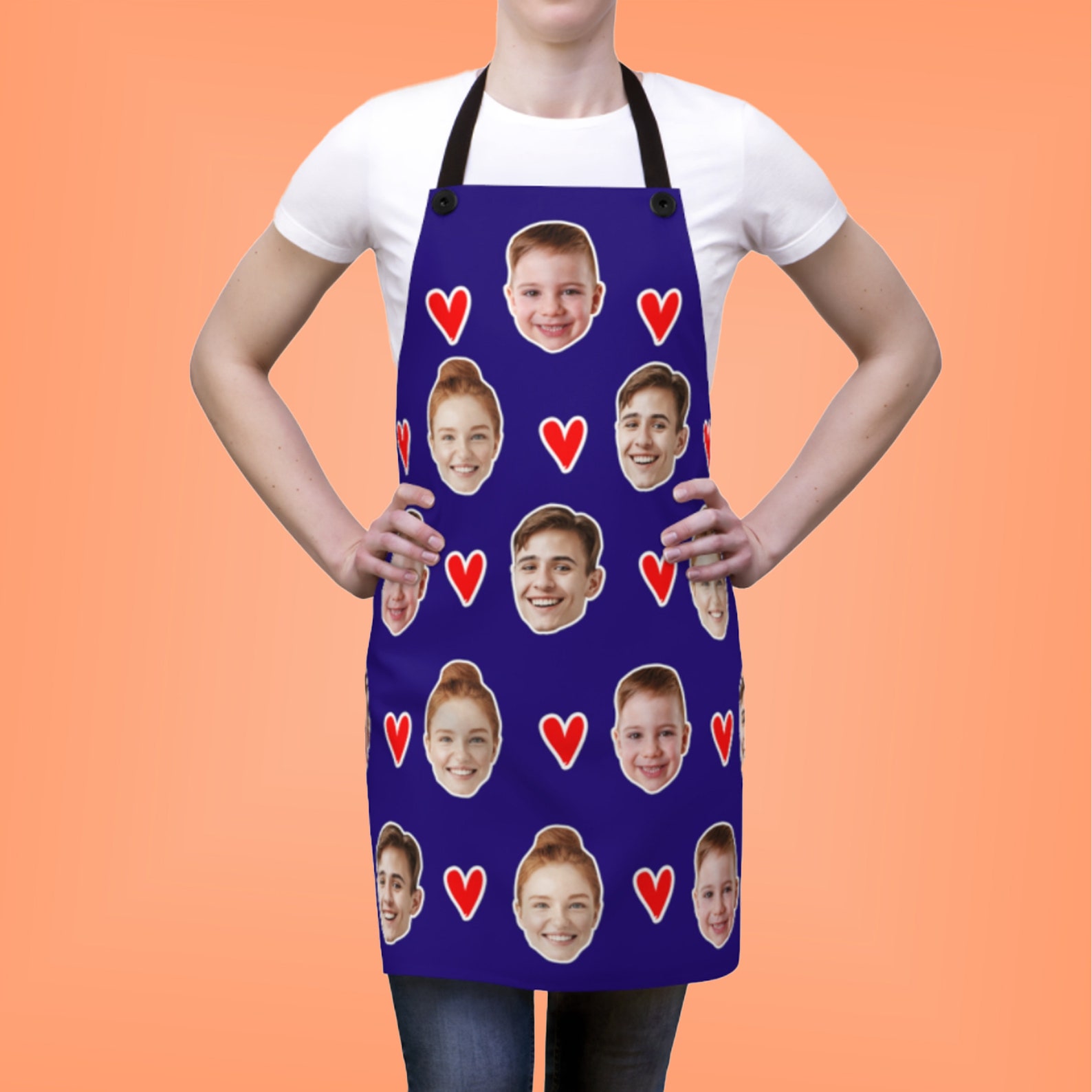 Personalized Face Apron Custom Photo Apron Funny Face Etsy