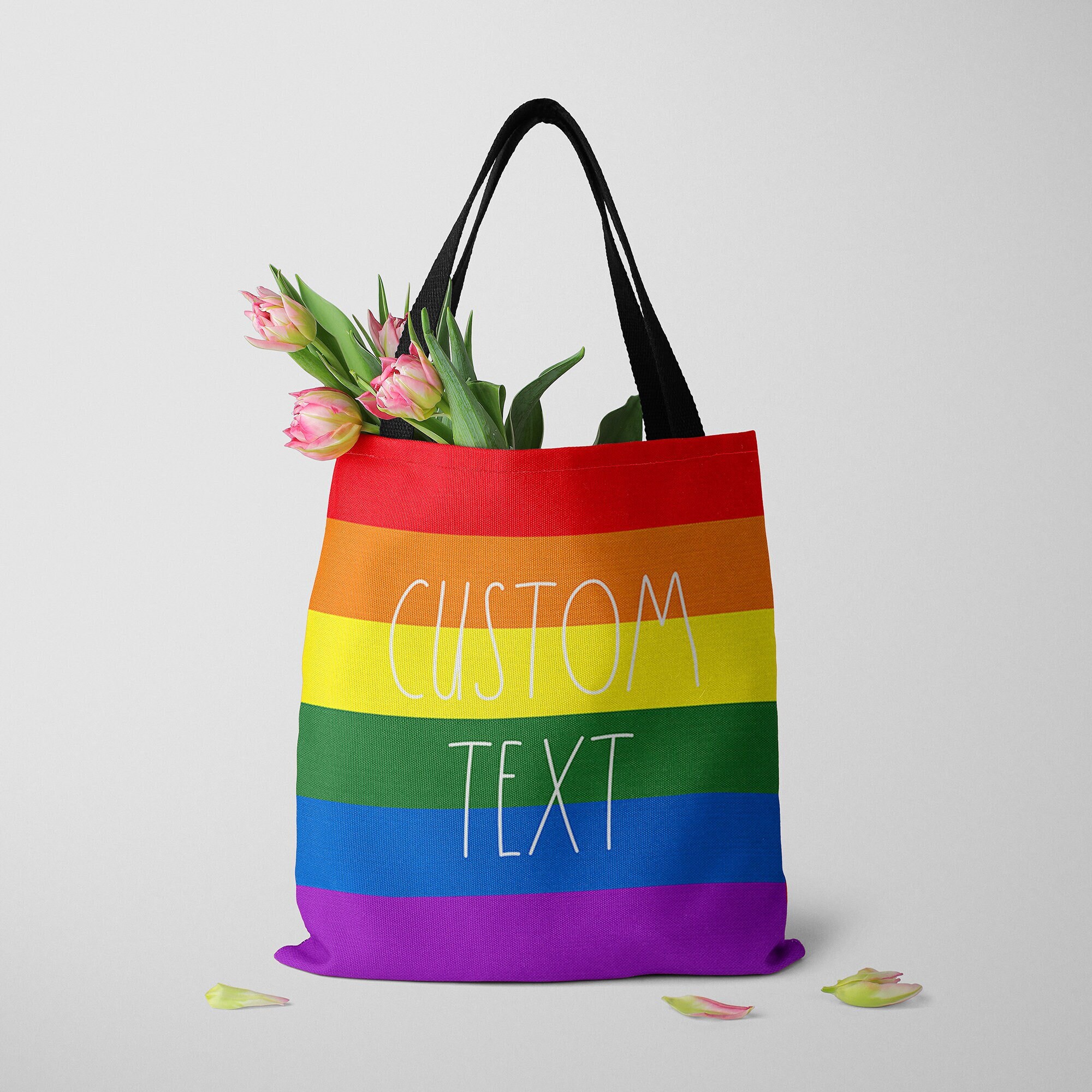 Rainbow tote bag | LGBT bag | Progressive lgbt bag | Gay pride bag | Pride  bag | Shopping bag | Rainbow shopping bag | rainbow bag |LGBT bag