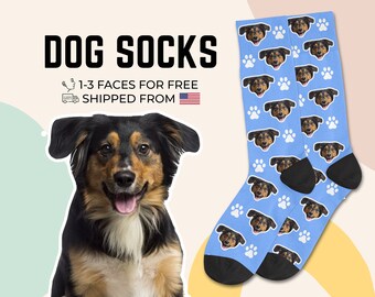 Custom Dog Socks Custom Photo Socks Custom Cat Pet Socks Personalized Socks Dog Picture Socks Dog Lover Gift Pet Loss Gift Gift For Him Her