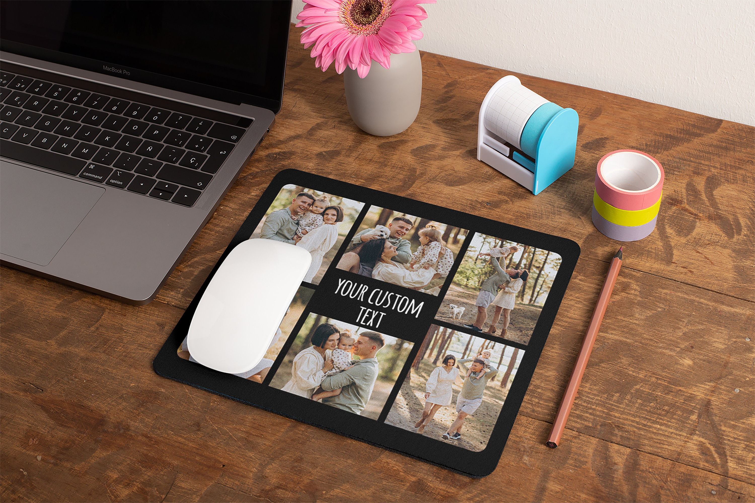 Photo Collage Mousepad Photo Mousepad Custom Mousepad Etsy