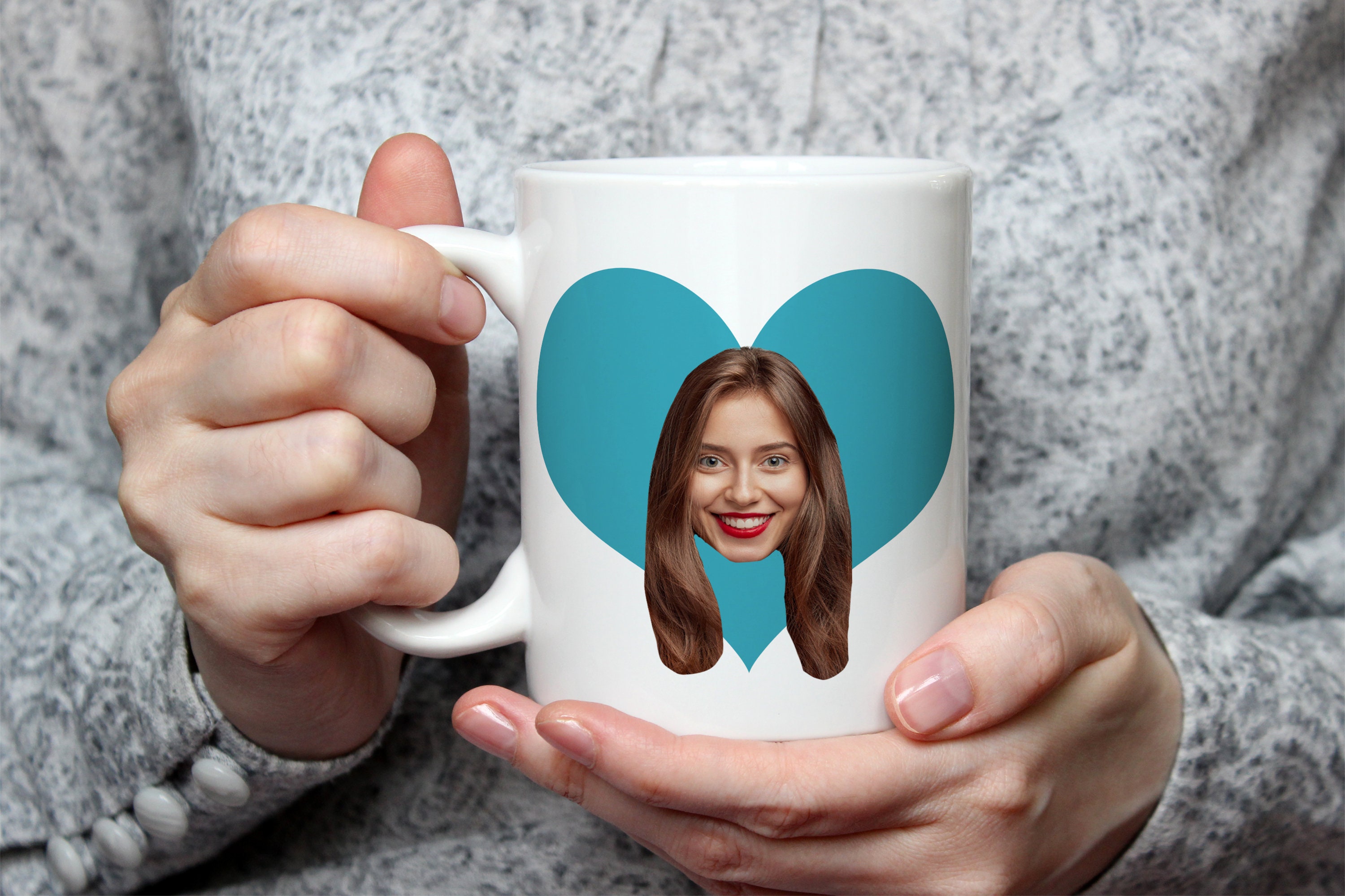 Custom Face Mug 11oz Personalized Photo Mug Put Your Face Dog Etsy