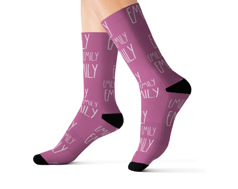 Name Socks Custom Personalized Socks Socks With Text Name on Etsy