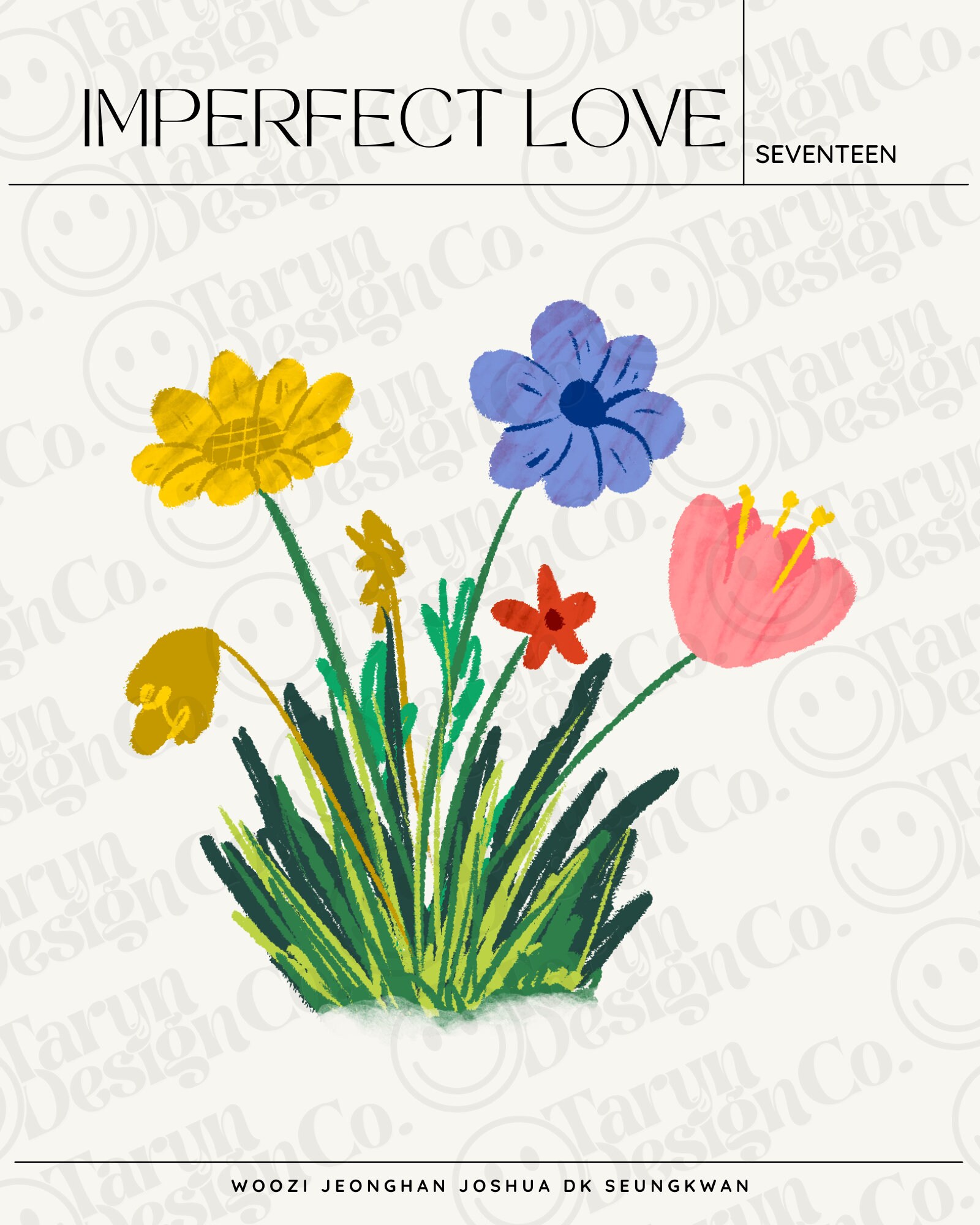 Seventeen Inspired Imperfect Love Kpop Lyrics Digital Wall