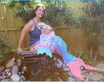 Doll Size Mermaid Tail Blankets