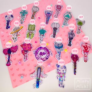 Stickers bâtons lumineux K-pop | BTS | SVT | EUR | Deux fois | Noir Rose | Enfants errants | Dix-sept | Bangtan | txt | attrape-rêves | brille | châle