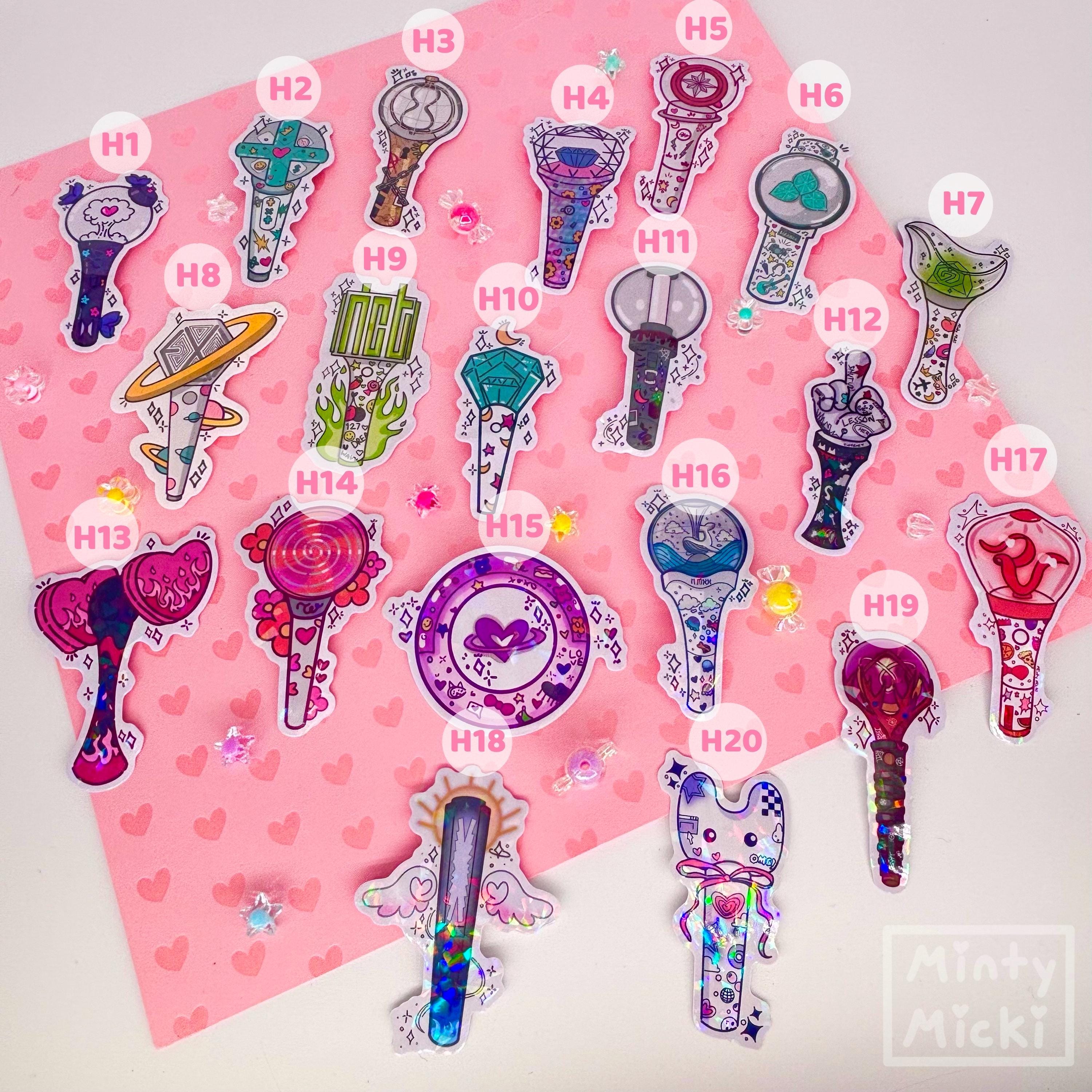 K-pop Lightstick Stickers | BTS | SVT | SKZ | Twice | Black Pink ...