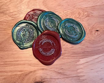 North Pole Delivery Christmas Wax Seals Self Adhesive Pack of 25