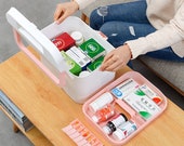 Pill box,Travel Medicine Boxes ,Storage Organizer Box,Large Storage,Goods Receiving,Multi-function Pill Storage,Gift Idea