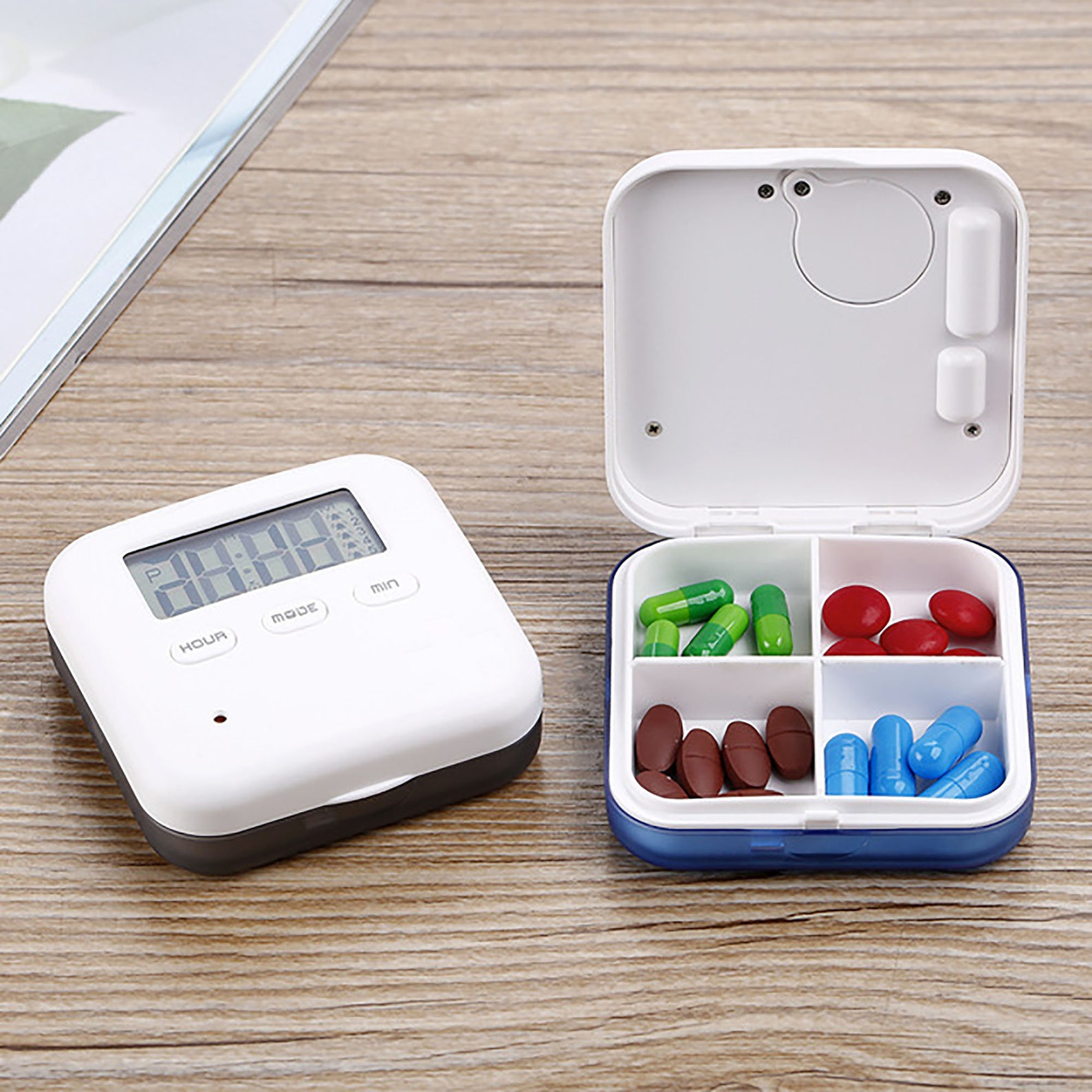 Smart Cute Pill Box Blue BoxOneWeek Storage of Portable Etsy