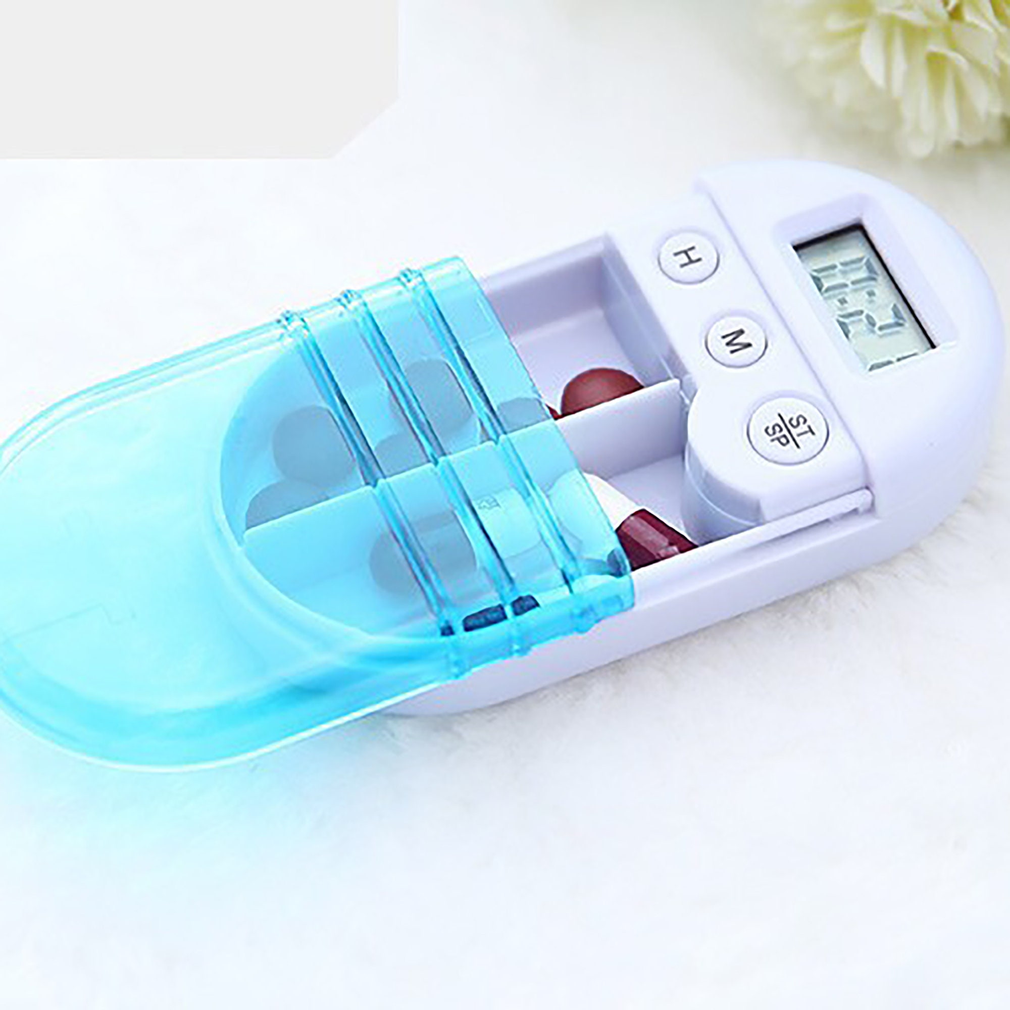 Smart Cute Pill Box Blue BoxOneWeek Storage of Portable Etsy