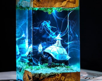 Turtle Pope and Ranni Night Light, Resting place in Dark Souls Night Light, Bonfire Dark Soul 3 lamp, dark souls fire statues Custom Lamp