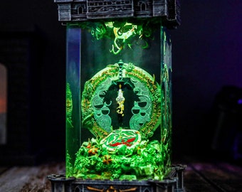 Master sword and shield lamp, Li.nk Zel.da Resin Lamp, Link Ze.ld.a Resin Table lamp Totk lamp Valentine's day Gift idea Master Sword Lamp