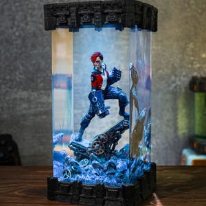 Lea.gue of Leg.ends Figure Resin Lamp, Arca.ne LOL Resin figures Table lamp Jinx Anime Lamps, Custom Gamer Gift – LoL Fan Merchandise