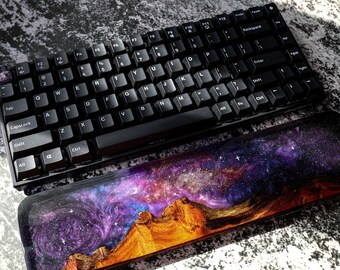 60-65/% Custom Wood /& Resin Keyboard Wrist Rest