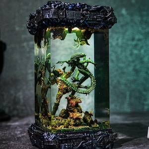 Xeno.morph Resin Lamp ver 2, Ali.en Epoxy Lamp, Custom Sta.r Wars Night Light, Table Lamp, epoxy Xen.omorph figure, birthday Gifts For Him