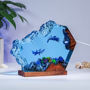 Ilu Avatar 2 Night Lights, Custom Avatar Resin lamp, Epoxy Table Lamp, Avatar the Way of Water lamp, avatar the last airbender, gift for dad