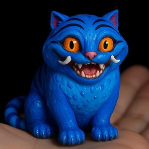 Derpy Tiger Resin Lamp, Kpop-Inspired Night Light Huntrix Style,Cute Tiger Saja figures Fans Movie Lovers, Pop Hunter Cheshire Cat