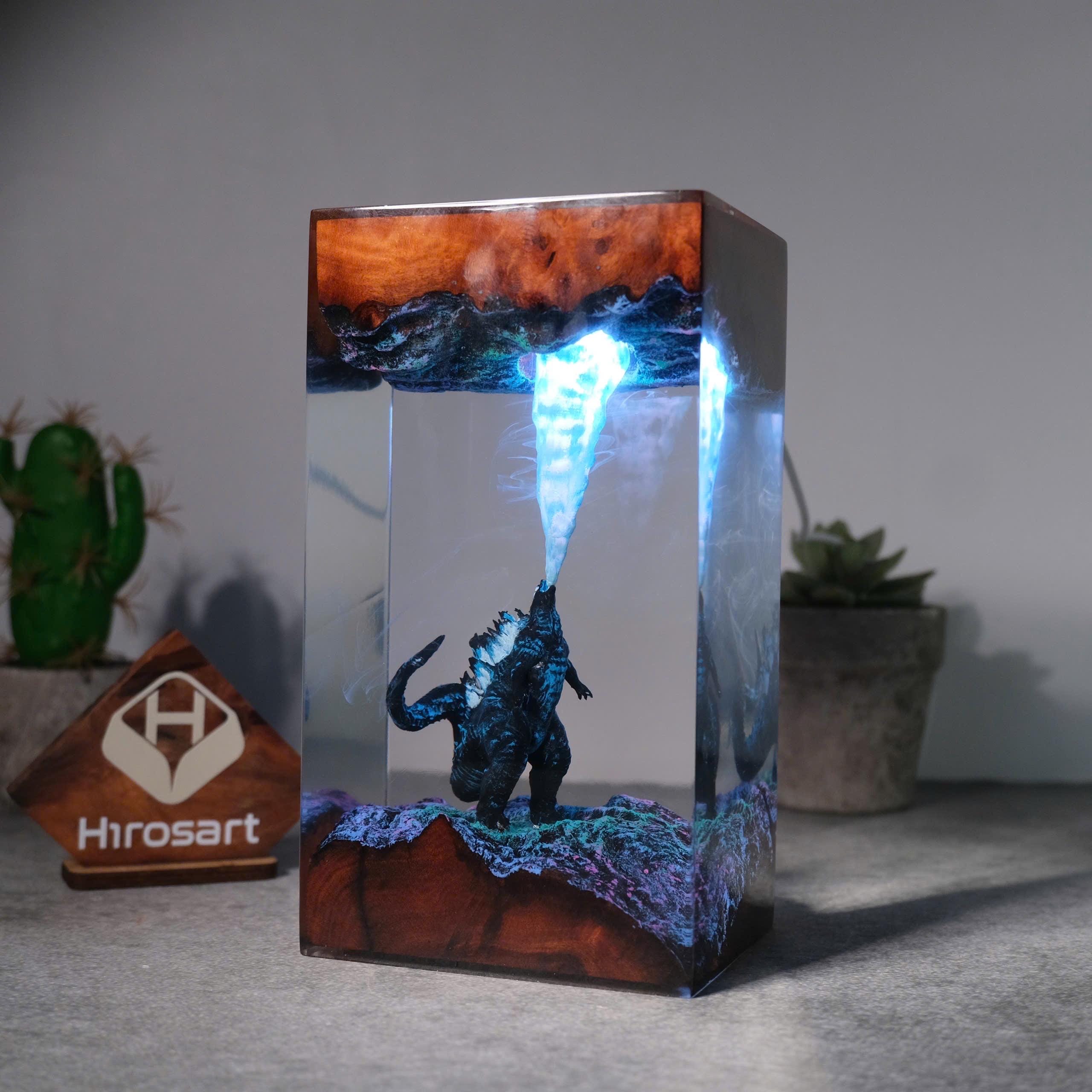 Mサイズ - ゴジラジのエポキシランプ