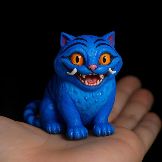 Derpy Tiger Resin Lamp, Kpop-inspired Night Light Huntrix Style