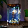 Diorama Mael.le Expedition 33 Night lamp, Handmade Resin & Wood Lamp | Sci-Fi Lamp | Unique Ambient Light, Gamer gifts