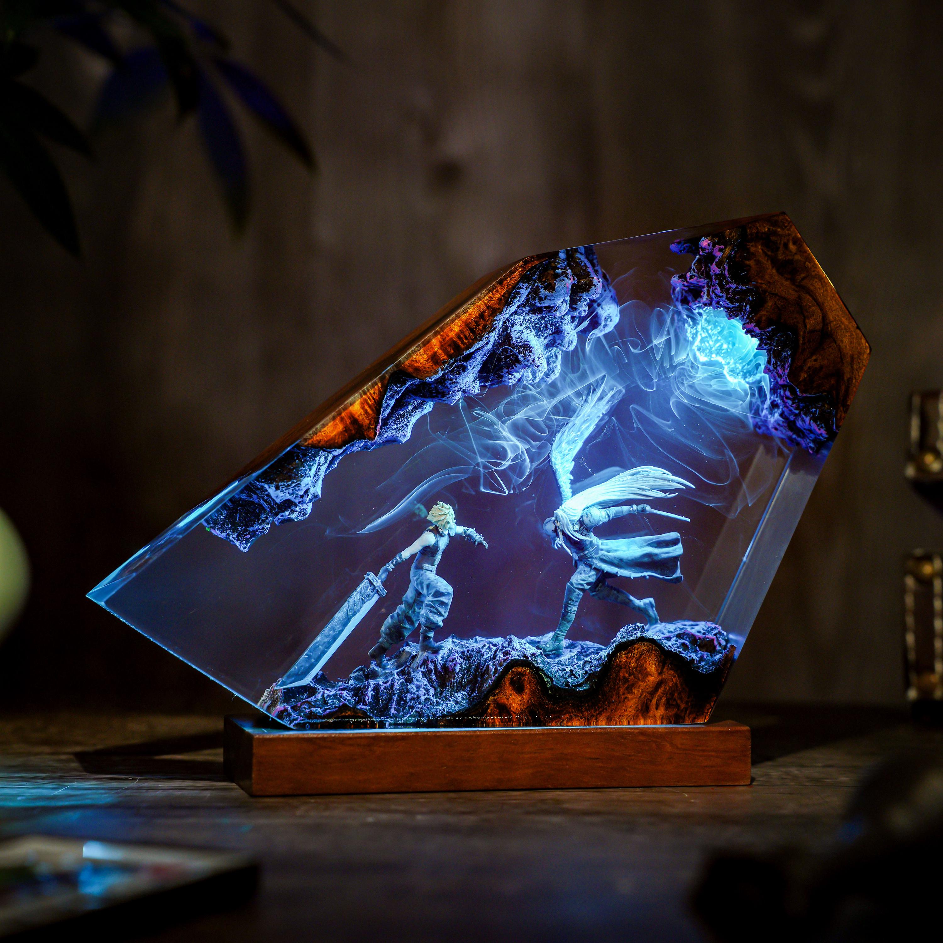 Diorma Sephi.roth Vs Cloud Stri.fe Lamp Night Light, Custom FFVII