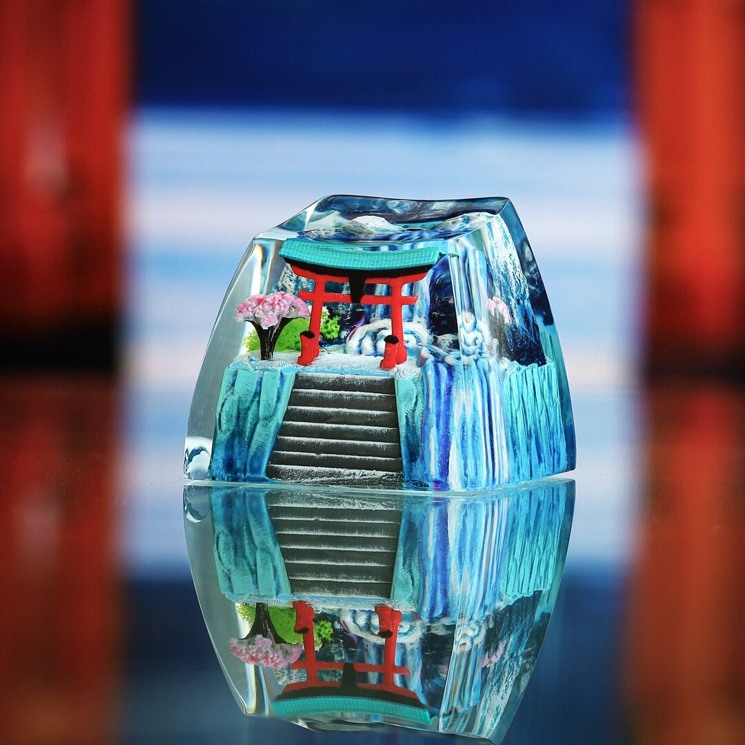 Torii Gate Keycap, Sun Goddess Shrine Keycap, Japanese Keycap, Resin ...