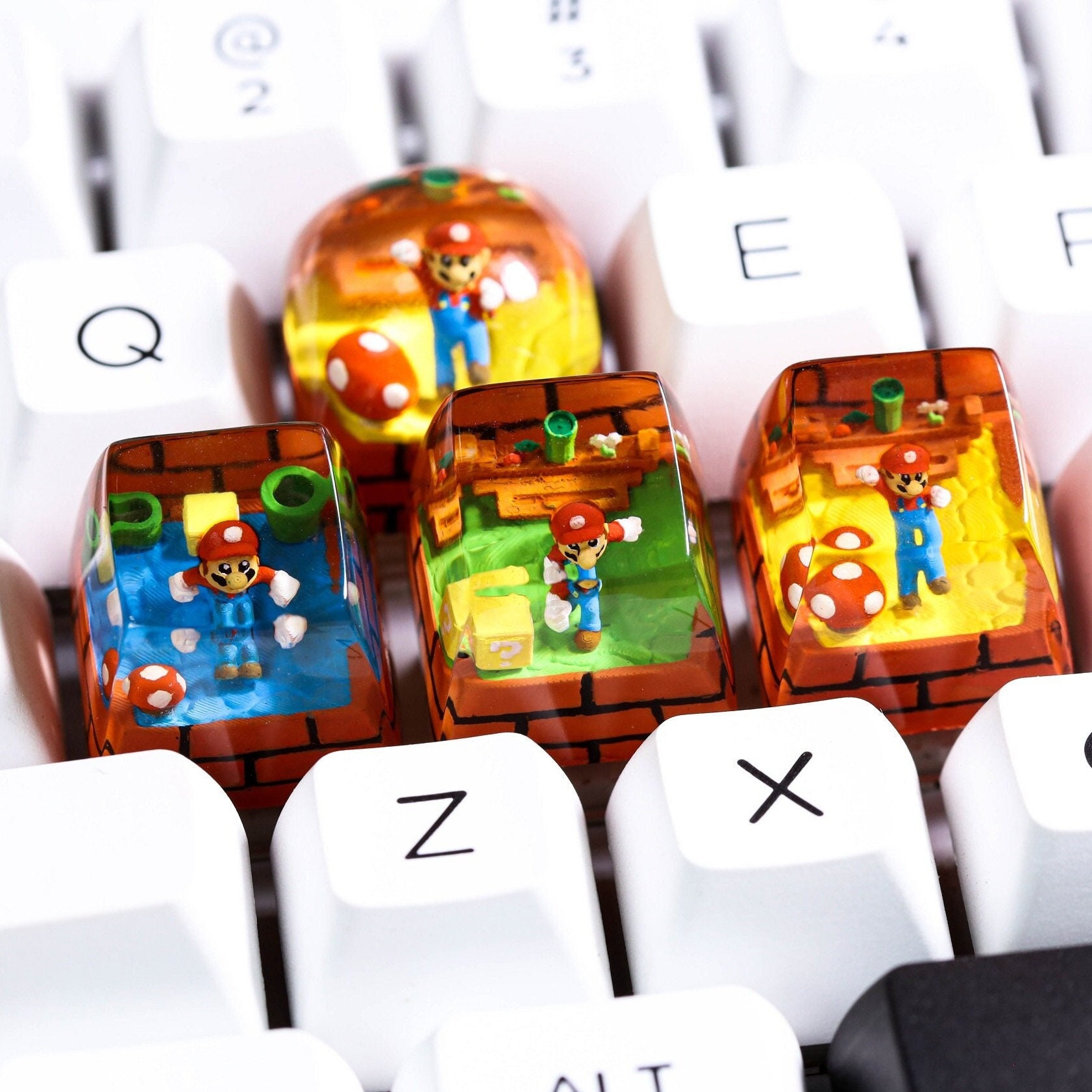 Super Mario Artisan Keycap Mario Keycap SA and Dom Profile Etsy UK