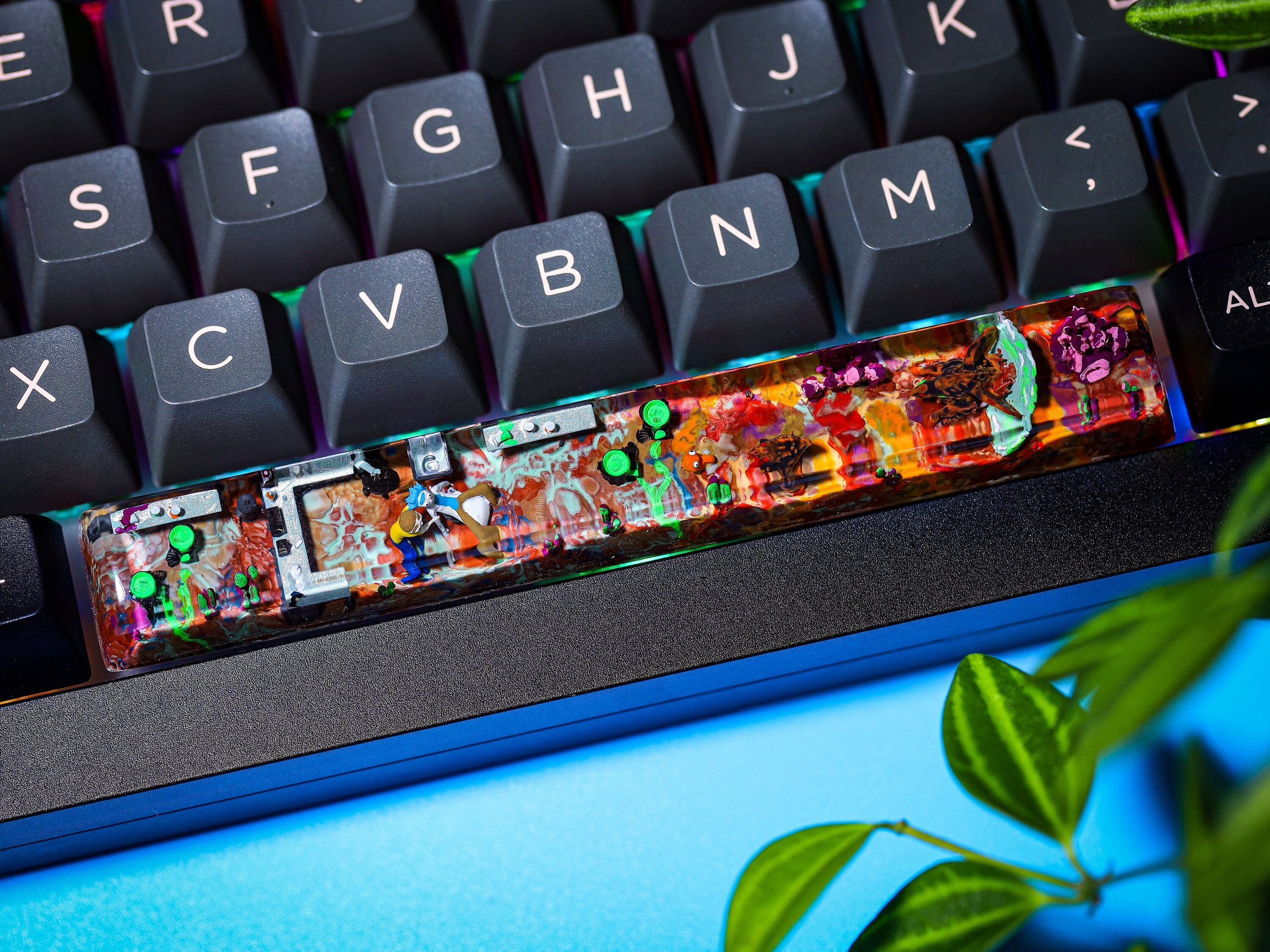 R.ic.k and M.o.rty Artisan Spacebar, R.ick and Mo.rty ESC Resin 