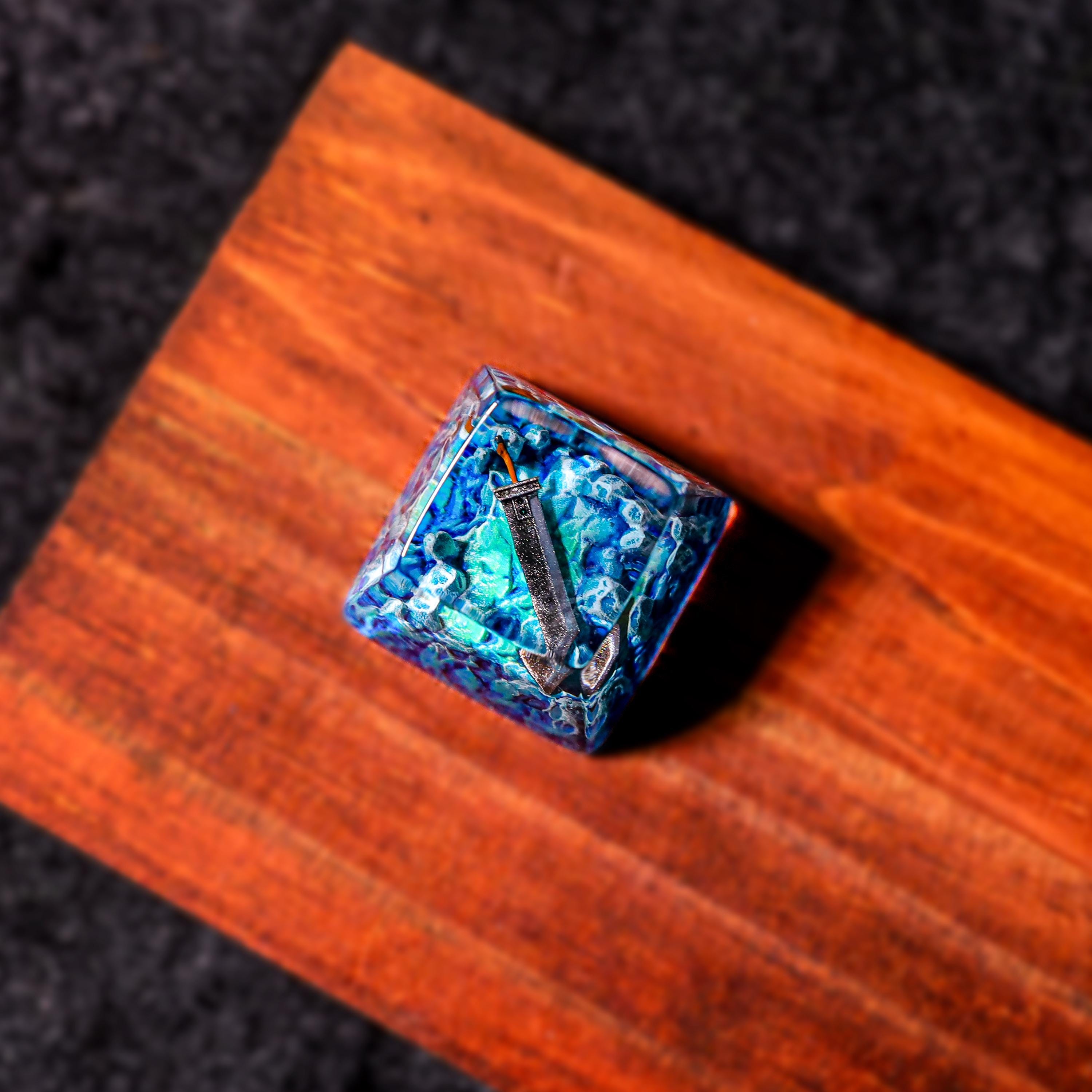 Fi.nal Fa.nta.sy B.uster Swo.rd Artisan Keycap, FF7 Resin Keycap,ffxiv ...