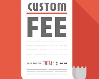 The additional fee for the reshipment