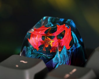 Dragon Keycaps Backlit Keycap Artisan Keycaps Anime Cherry MX Keycaps House of the Dragon Keycap SA Keycap Custom Keycap Mechanical Keyboard