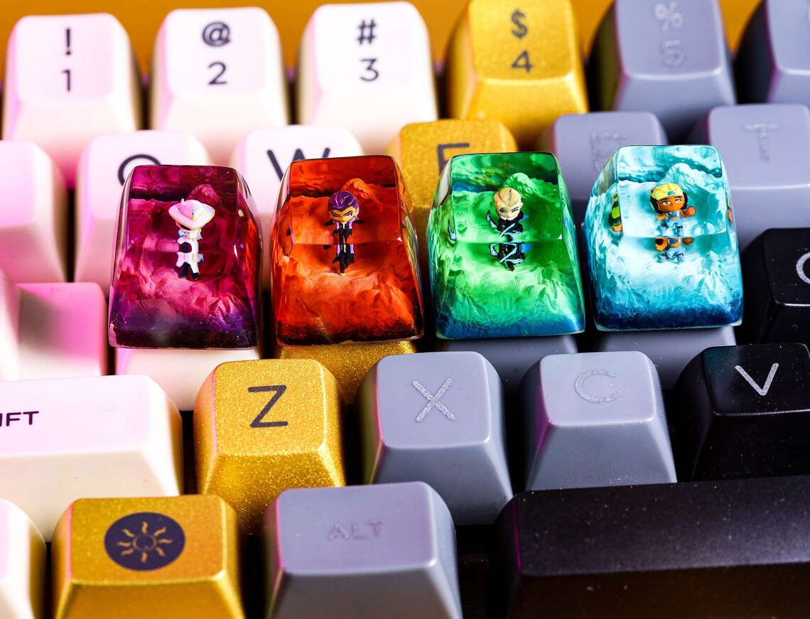 Valorant Keycaps Custom Valorant ESC Resin Keycap Valorant Etsy
