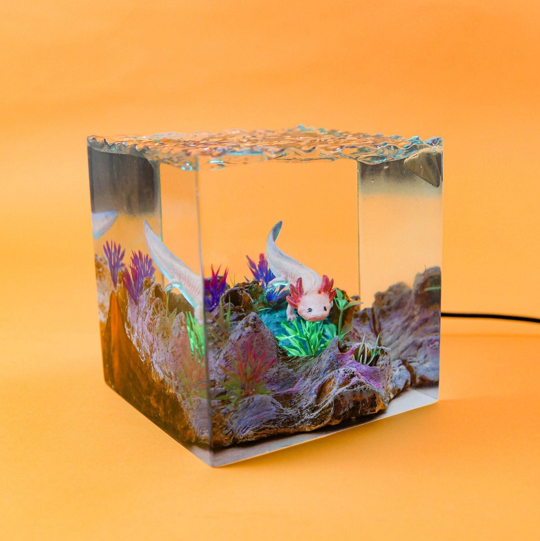 Axolotl Nachtlicht - Süße Lampe Für Kinderzimmer Mit Touch Control