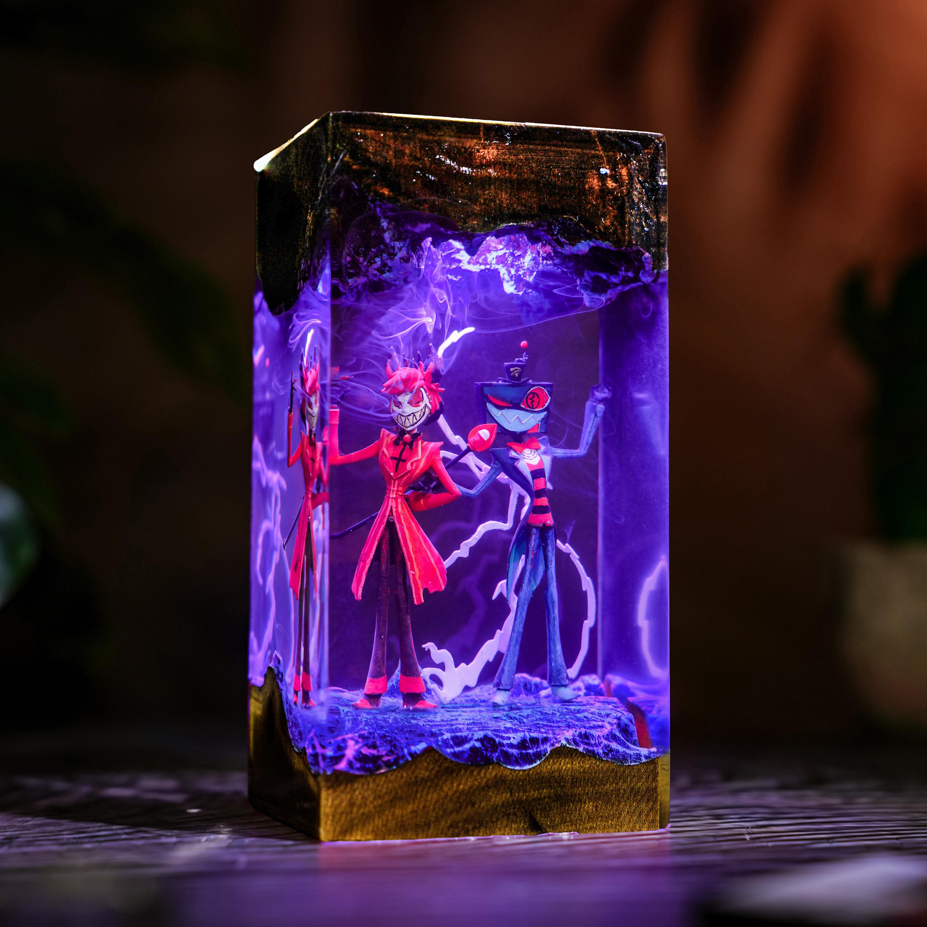 Alastor Vox Epoxy Resin Lamp, Hazbin Hotel Night Light, Radio