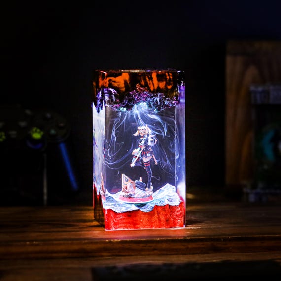 Zen.less Z0ne Zer0 Resin Night Light, Custom 18 Characters Zenl