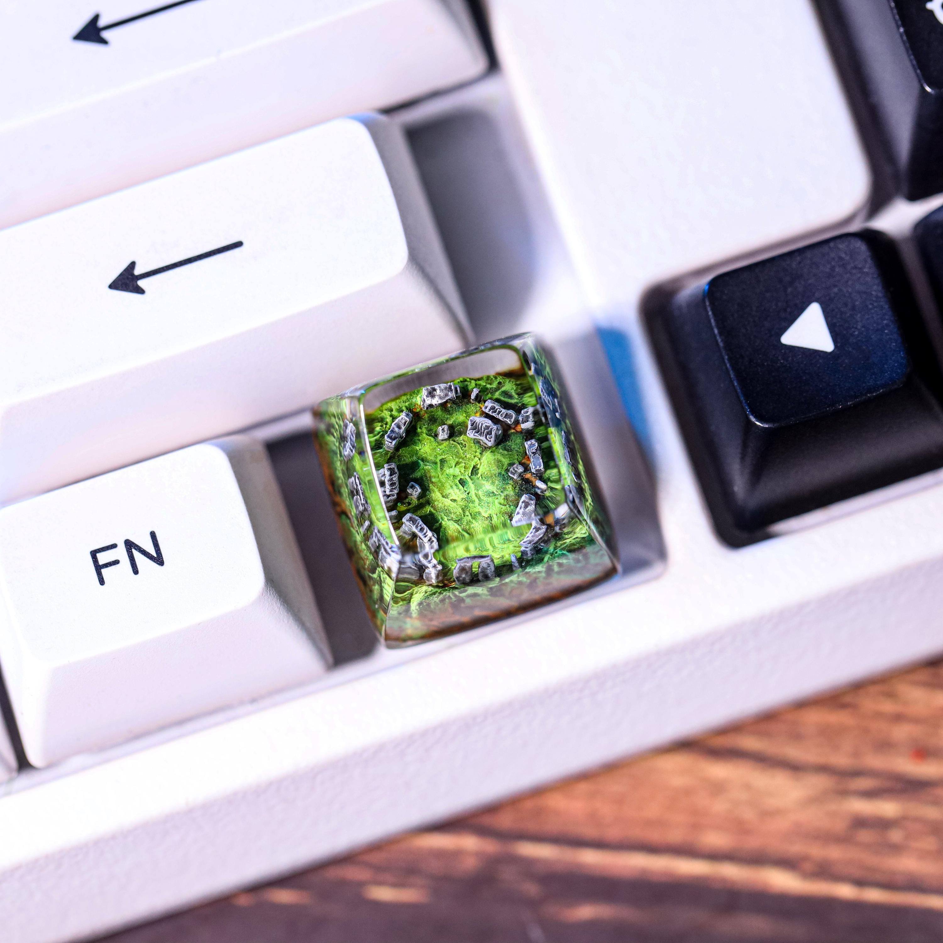Stonehenge Artisan Keycap, SA Profile Handmade Resin Keycap Custom