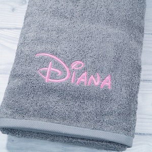 Shower towel embroidered with name 70 x 140 cm gray 500g/m2 GIFT personalized CHRISTMAS baptism birthday 140231 image 8